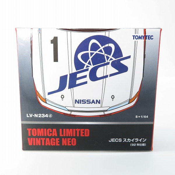 実際に弊社で買取させて頂いたTOMYTEC/トミーテック トミカリミテッド ヴィンテージ ネオ 1/64 JECS スカイライン 92年仕様/LV-N234d/ミニカー