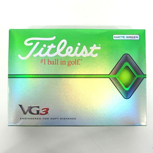 実際に弊社で買取させて頂いた【未使用】Titleist/タイトリスト VG3 ゴルフボール MATTE GREEN/マットグリーン 1ダース の画像 2枚目