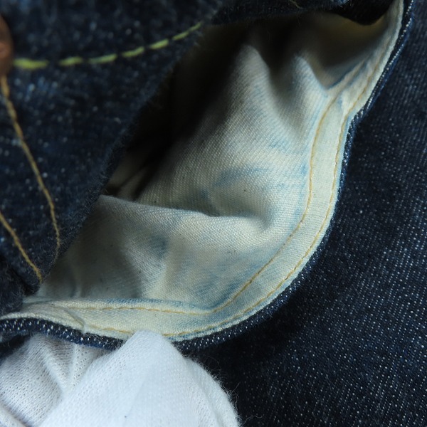 実際に弊社で買取させて頂いたSUGAR CANE/シュガーケーン Lot 1947 デニムパンツ/ジーンズ SC41947/W33L34の画像 7枚目
