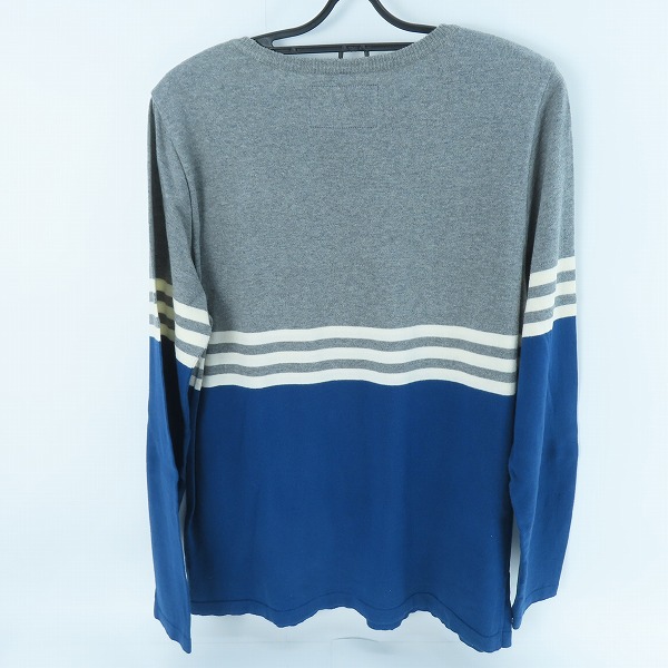 実際に弊社で買取させて頂いたMarbles/マーブルス 星柄 ニットカットソー ブルー Mの画像 1枚目