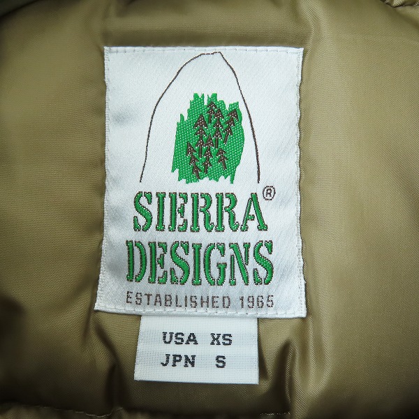 実際に弊社で買取させて頂いたSIERRA DESIGNS×BEAMS/シエラデザイン×ビームス コットンダウンジャケット 1357/Sの画像 2枚目