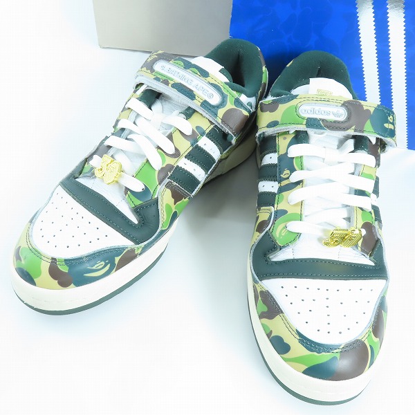 実際に弊社で買取させて頂いたadidas×A BATHING APE/アディダス×アベイシングエイプ Forum 84 Low 30th Anniversary/フォーラム ID4771/28.5