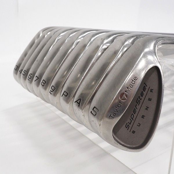 実際に弊社で買取させて頂いたTaylorMade/テーラーメイド BURNER Super Steel/バーナー スーパースチール アイアン#3～9,P,A,Sw 10本セット FLEX:R