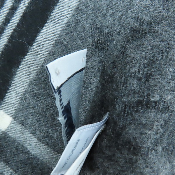 実際に弊社で買取させて頂いたmastermind JAPAN/マスターマインドジャパン Johnstons of Elgin カシミヤ チェック マフラー/ストールの画像 7枚目