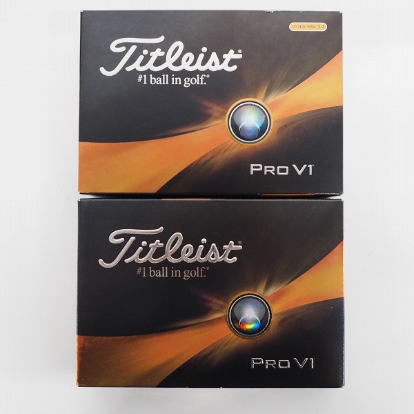 実際に弊社で買取させて頂いた 【未使用】Titleist/タイトリスト PRO V1 ゴルフボール ホワイト 2ダース の画像 2枚目