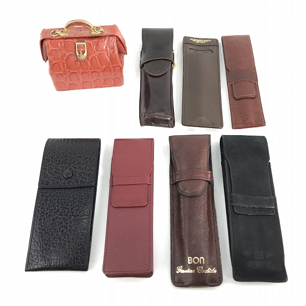 実際に弊社で買取させて頂いた【おまとめ】GIVENCHY/ジバンシィ PARKER/パーカー 他 レザーペンケース/小物入れ