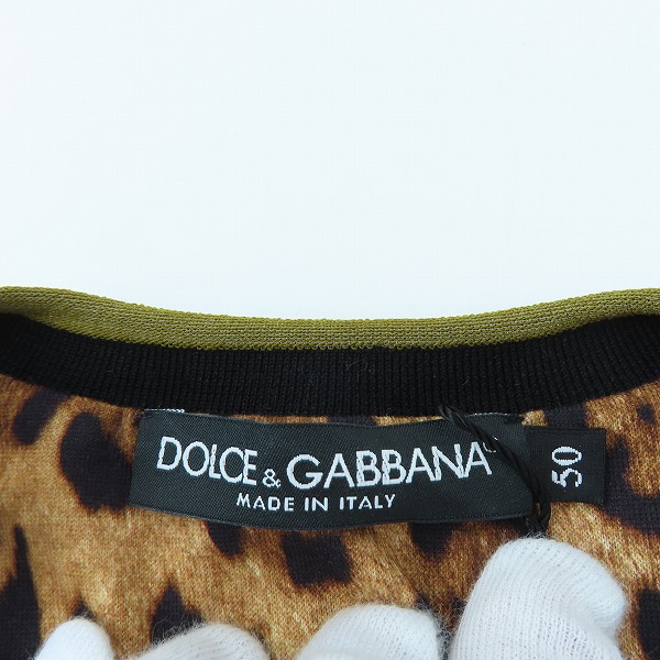 実際に弊社で買取させて頂いた【未使用】Dolce & Gabbana/ドルチェ&ガッバーナ ヒョウ柄半袖Tシャツ G8HA8T/50の画像 2枚目