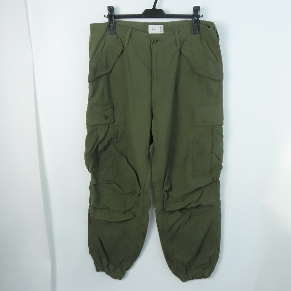 実際に弊社で買取させて頂いた【難あり】WTAPS ダブルタップス CARGO TROUSERS/カーゴ トラウザー パンツ カーキ 182WVDT-PTM03/03