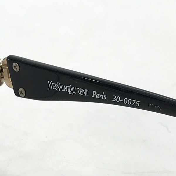 実際に弊社で買取させて頂いたYSL/Yves Saint Laurent/イブサンローラン 眼鏡/メガネフレーム/アイウェア YSL 30-0075の画像 5枚目