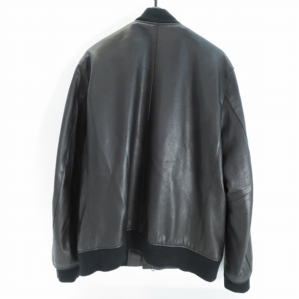 実際に弊社で買取させて頂いたnano BASE/ナノベース nano・universe/ナノユニバース 羊革 ブルゾン/レザージャケット XLの画像 1枚目