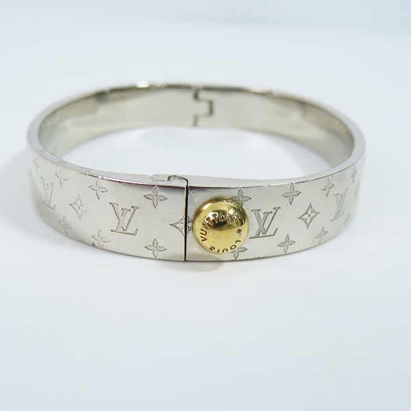 実際に弊社で買取させて頂いたLOUIS VUITTON/ルイヴィトン カフナノグラム ブレスレット  M00250/LE0199/size:Mの画像 2枚目