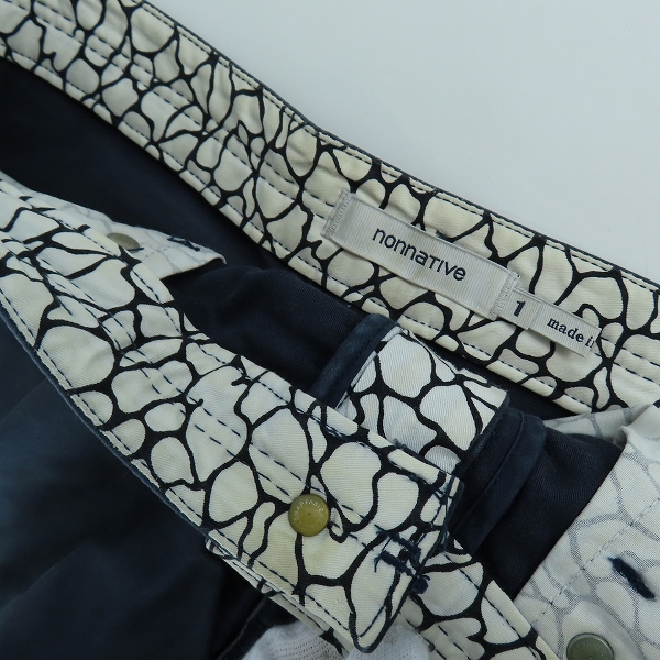 実際に弊社で買取させて頂いたnonnative/ノンネイティブ パンツ ネイビー/ベージュ 2点セットの画像 4枚目