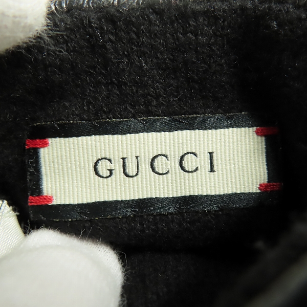 実際に弊社で買取させて頂いたGUCCI/グッチ GGロゴ レザーグローブ/手袋の画像 3枚目