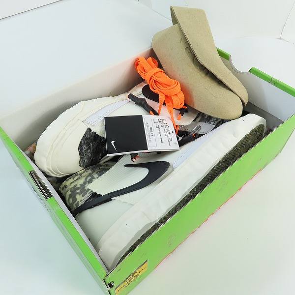 実際に弊社で買取させて頂いた【未使用】NIKE×READYMADE/ナイキ×レディメイド BLAZER MID ブレーザー ミッド CZ3589-100/26.5の画像 7枚目