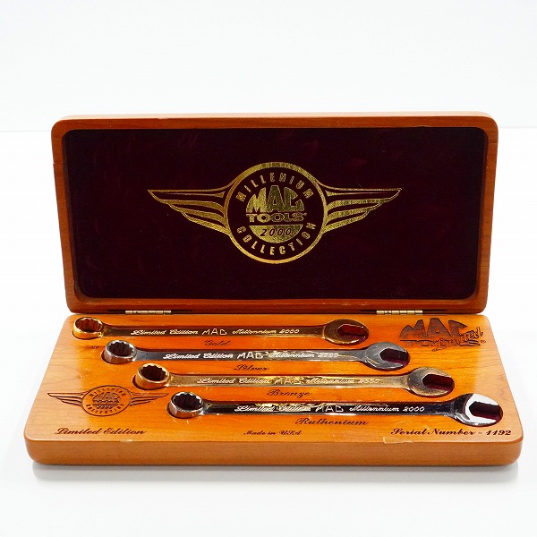 実際に弊社で買取させて頂いたMac Tools/マックツールズ Limited Edition MILLENIUM MAC TOOLS 2000 COLLECTION コンビネーションレンチ セットの画像 1枚目