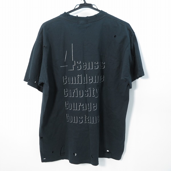 実際に弊社で買取させて頂いたmastermind JAPAN/マスターマインドジャパン スカルプリントダメージ加工 半袖Tシャツ 4SENSE/Lの画像 1枚目
