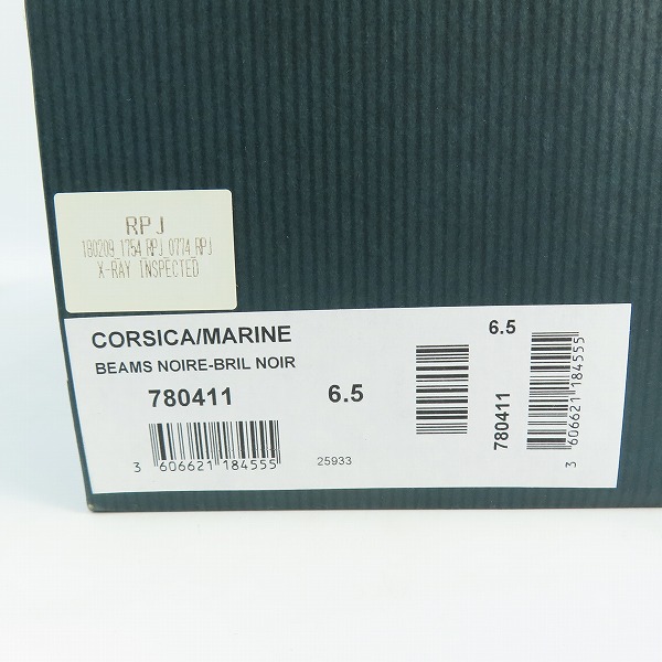 実際に弊社で買取させて頂いたParaboot/パラブーツ BEAMS/ビームス 別注 CORSICA MARINE デッキシューズ/ローファー 1117/6.5の画像 9枚目