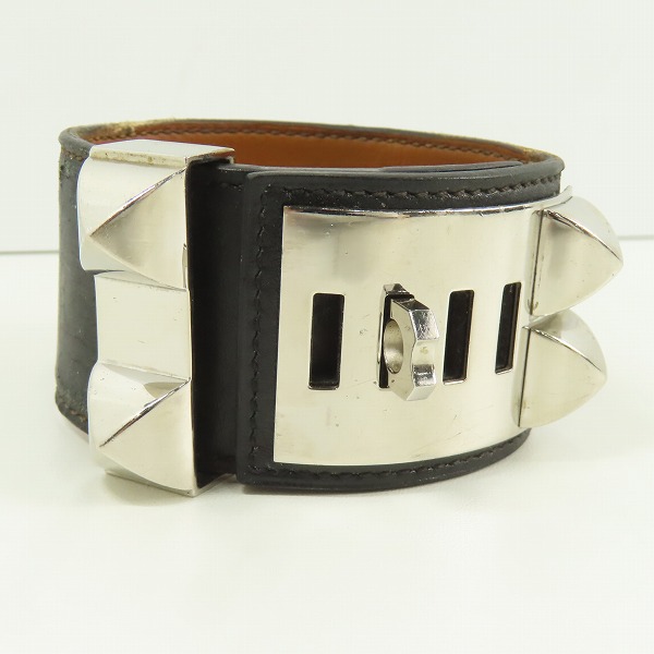 実際に弊社で買取させて頂いたHERMES/エルメス コリエドシアン シルバー金具 ボックスカーフ □R刻印の画像 3枚目