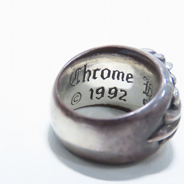 実際に弊社で買取させて頂いたCHROME HEARTS/クロムハーツ フローラルクロスリング/8号の画像 6枚目