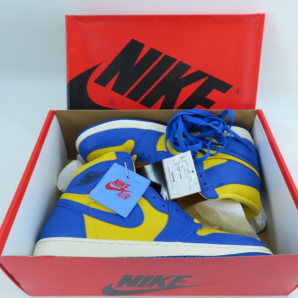 実際に弊社で買取させて頂いた【未使用】NIKE/ナイキ WMNS AIR JORDAN 1 RETRO HIGH OG/エアジョーダン 1 レトロ ハイ リバースレイニー FD2596-700/30.0の画像 8枚目