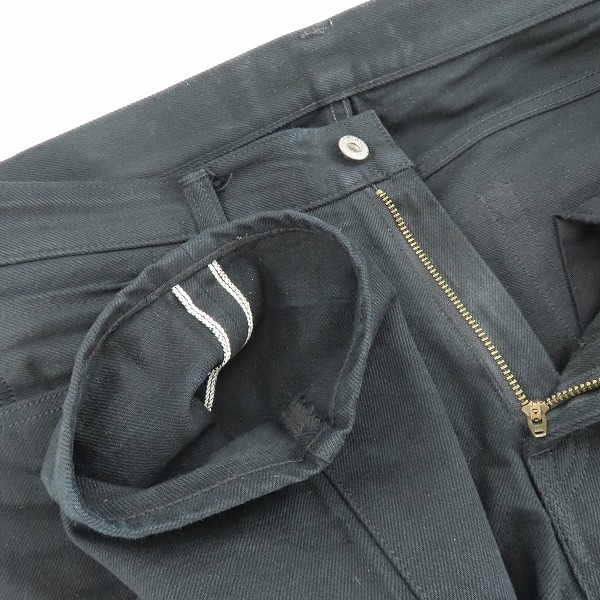 実際に弊社で買取させて頂いたSEQUEL×fragment design/シークエル×フラグメントデザイン ブラックデニムパンツ SQ-21AW-PT-02/Mの画像 4枚目