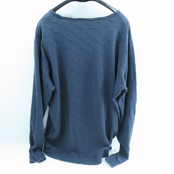 実際に弊社で買取させて頂いたHUGO BOSS/ヒューゴボス 長袖カットソー 襟ダメージ加工 10183982 XXXLの画像 1枚目