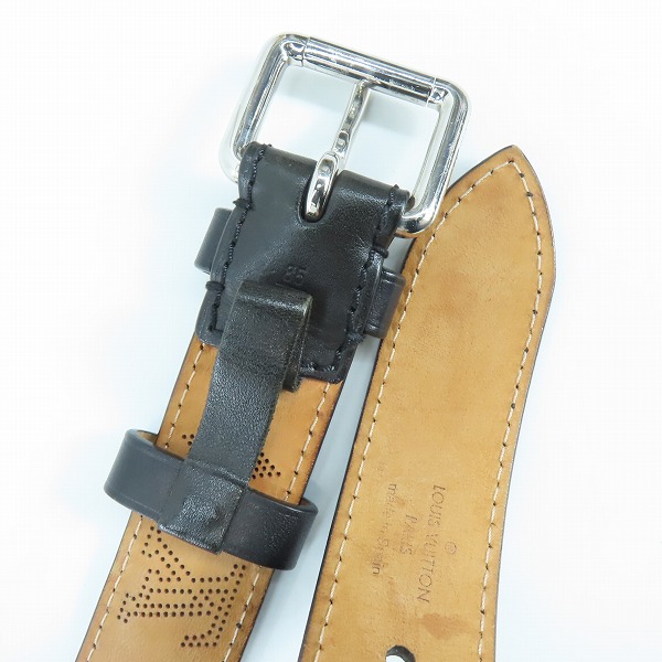 実際に弊社で買取させて頂いたLOUIS VUITTON/ルイヴィトン サンチュール・ペルフォ マヒナ モノグラムパンチング ベルトレザー M6931/CA1016の画像 2枚目