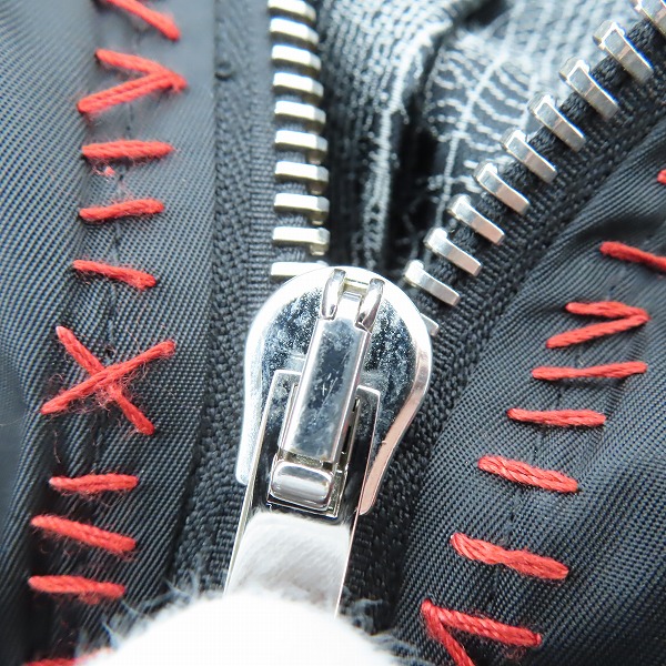 実際に弊社で買取させて頂いた【JPタグ】DIOR/ディオール 17SS hand stitched bomber jacke/ステッチリブナイロンボンバージャケット 763C453W4677/44の画像 6枚目