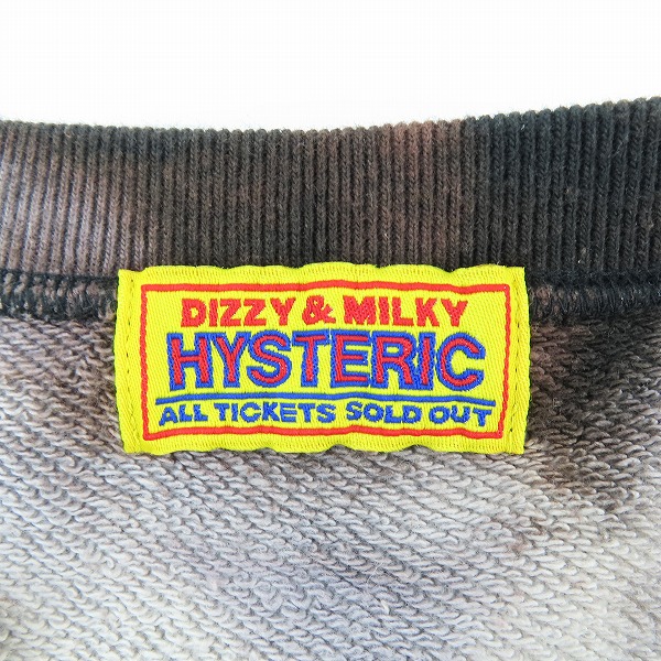 実際に弊社で買取させて頂いたHYSTERIC GLAMOUR/ヒステリックグラマー STREET オーバーサイズスウェット 01213CS12/Fの画像 2枚目