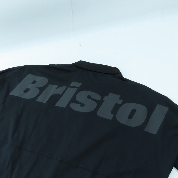 実際に弊社で買取させて頂いたF.C.Real Bristol/エフシーレアルブリストル 23SS BIG LOGO WIDE POLO/ポロシャツ FCRB-230072/Lの画像 2枚目