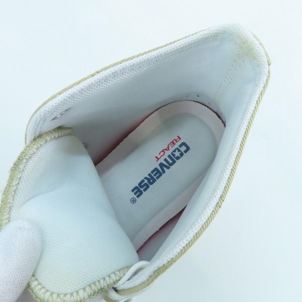 実際に弊社で買取させて頂いたCONVERSE/コンバース ALL STAR オールスター 100 WORKFABRIC HI  ハイカットスニーカー 1CK739 28の画像 4枚目