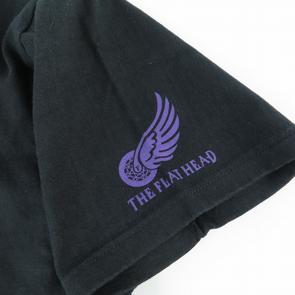 実際に弊社で買取させて頂いた【未使用】The Flat Head/フラットヘッド プリント Tシャツ ブラック /42の画像 3枚目