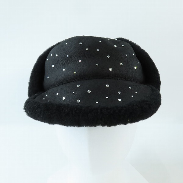 実際に弊社で買取させて頂いたHERMES/エルメス ラムレザー フライトキャップ/59の画像 1枚目