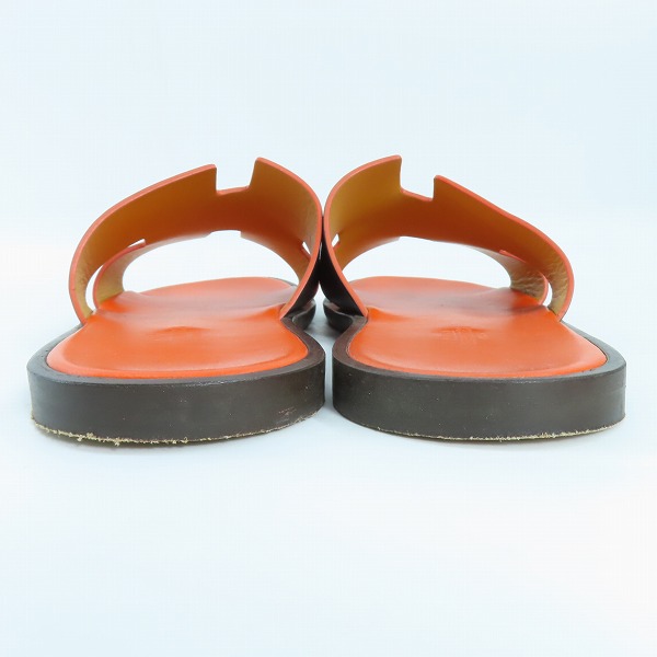 実際に弊社で買取させて頂いたHERMES/エルメス Izmir/イズミール レザー サンダル 41の画像 1枚目