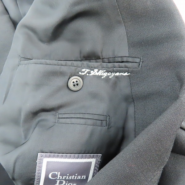 実際に弊社で買取させて頂いたChristian Dior monsieur/クリスチャンディオール 2B ダブルジャケット テーラードジャケット /Fの画像 5枚目
