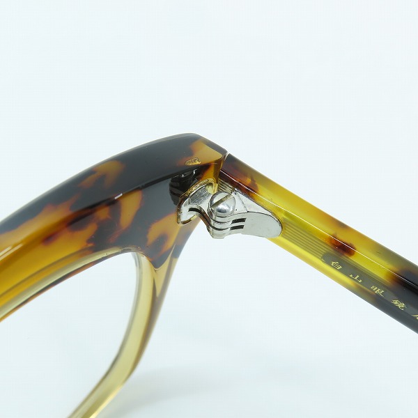 実際に弊社で買取させて頂いた白山眼鏡店/ハクサンガンキョウテン MEL'S TWO-TONE/ツートーン アイウェア/眼鏡フレームの画像 4枚目