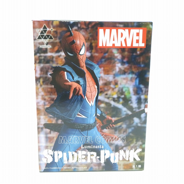 実際に弊社で買取させて頂いた【未開封】SEGA/セガ ACROSS THE SPIDER-VERSE/MARVEL COMICS Luminasta スパイダーマン/グウェン 他 フィギュア 4点セットの画像 4枚目