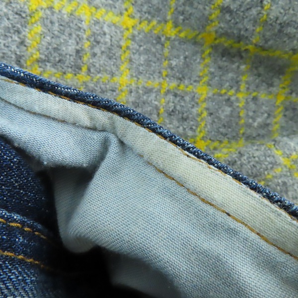 実際に弊社で買取させて頂いたJUNYA WATANABE MAN×Levi's/ジュンヤワタナベマン×リーバイス ウール切替 デニムパンツ WG-P036/W32L32(S)の画像 7枚目