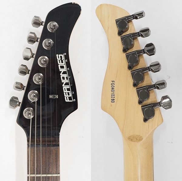 実際に弊社で買取させて頂いた★FERNANDES/フェルナンデス FR-40 リボルバー SSH エレキギター ソフトケース付の画像 2枚目