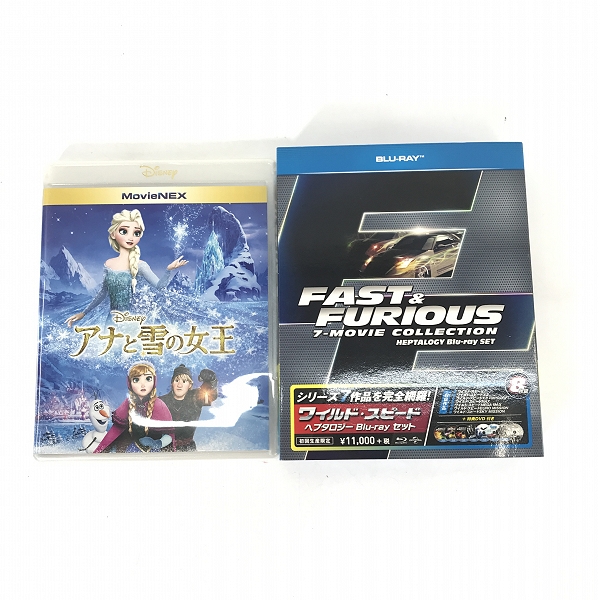 実際に弊社で買取させて頂いた【おまとめ】Blu-ray/BD/ブルーレイ ワイルドスピード ヘプタロジー/アナと雪の女王/スパイダーマン 等の画像 1枚目
