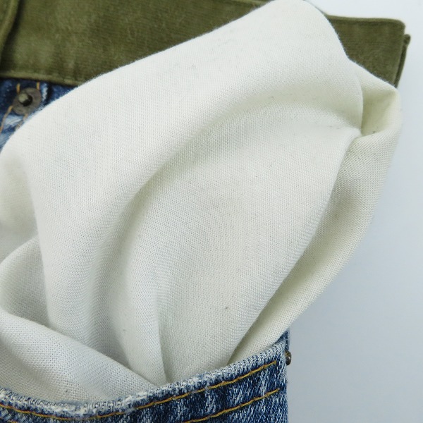 実際に弊社で買取させて頂いたJUNYA WATANABE MAN×Levi's/ジュンヤワタナベマン×リーバイス デニムパンツ WF-P201/XSの画像 7枚目