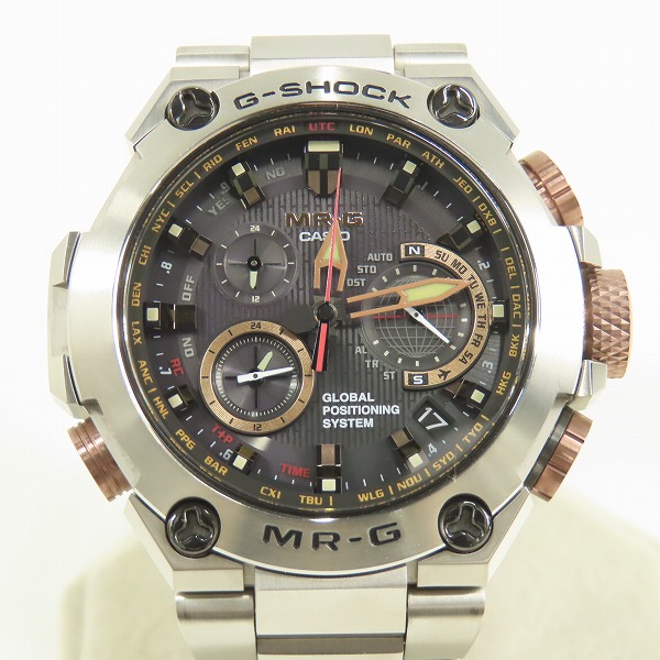実際に弊社で買取させて頂いたG-SHOCK/Gショック MR-G GPSハイブリッド電波ソーラー MRG-G1000DC-1AJR の画像 1枚目