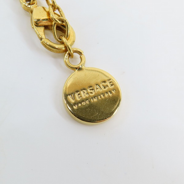 実際に弊社で買取させて頂いたVERSACE/ヴェルサーチ メドゥーサモチーフ ゴールドカラー ペンダント/ネックレスの画像 4枚目
