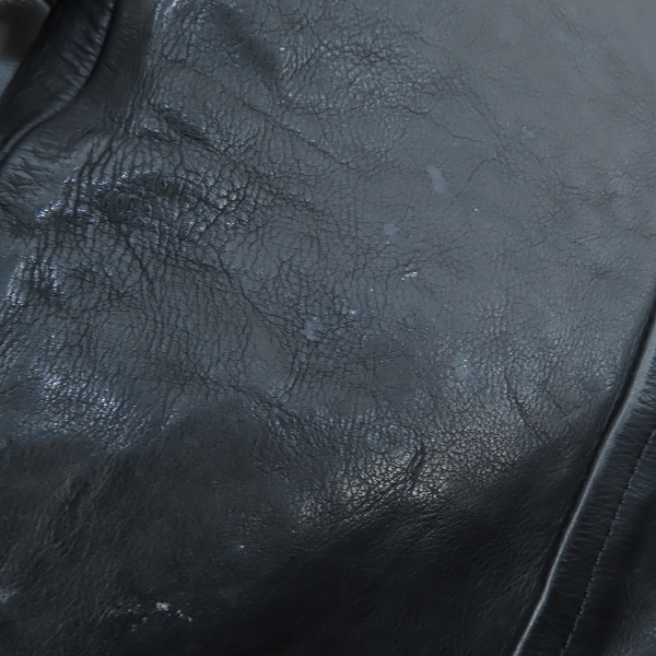 実際に弊社で買取させて頂いたISAMU KATAYAMA BACKLASH/イサムカタヤマ バックラッシュ レザーダブルライダース 1927-06/L/3の画像 6枚目