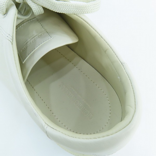 実際に弊社で買取させて頂いたEMPORIO ARMANI/エンポリオアルマーニ レザースニーカー X2X144 10の画像 4枚目