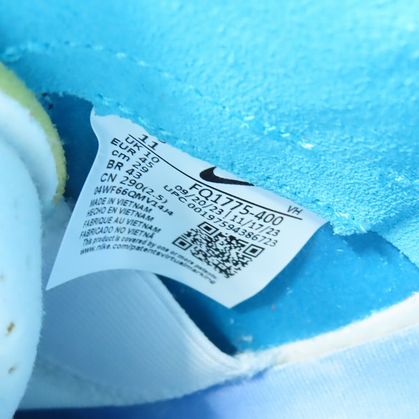 実際に弊社で買取させて頂いた【未使用】NIKE×Di’orr Greenwood/ナイキ×ディオールグリーウッド SB DUNK HI DECON QS/ダンクハイ デコン FQ1775-400/29の画像 5枚目