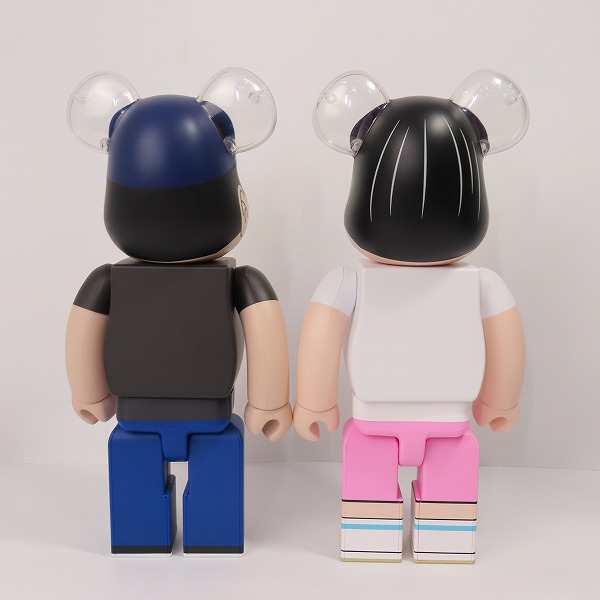 実際に弊社で買取させて頂いたメディコムトイ BE@RBRICK/ベアブリック BANANAMAN/バナナマン POPUP限定 100％&400% 日村勇紀/設楽統 2点セットの画像 2枚目