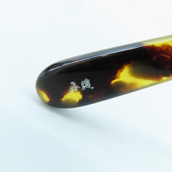 実際に弊社で買取させて頂いた泰八郎謹製/タイハチロウキンセイ 手造 Premier V/プレミア5 クリア/デミ柄 メガネフレーム/アイウェアの画像 8枚目