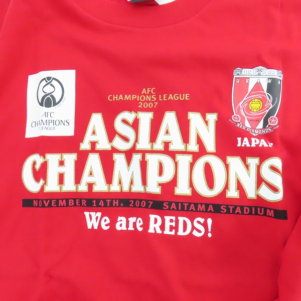 実際に弊社で買取させて頂いた【未使用含む】浦和レッズ 優勝記念 公式 Tシャツ ASIANCHAMPIONS 3点セットの画像 4枚目
