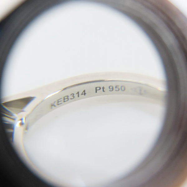 実際に弊社で買取させて頂いたCartier/カルティエ Pt950 プラチナ ソリテールリング ダイヤモンド 0.24ct KEB314/48/8号の画像 5枚目